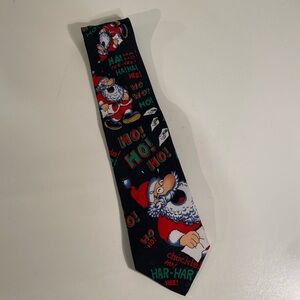Yule Tie Greeting Santa Holiday Tie